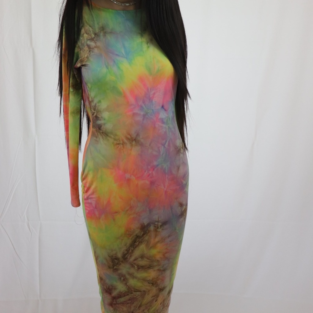 Custom tye dye dress